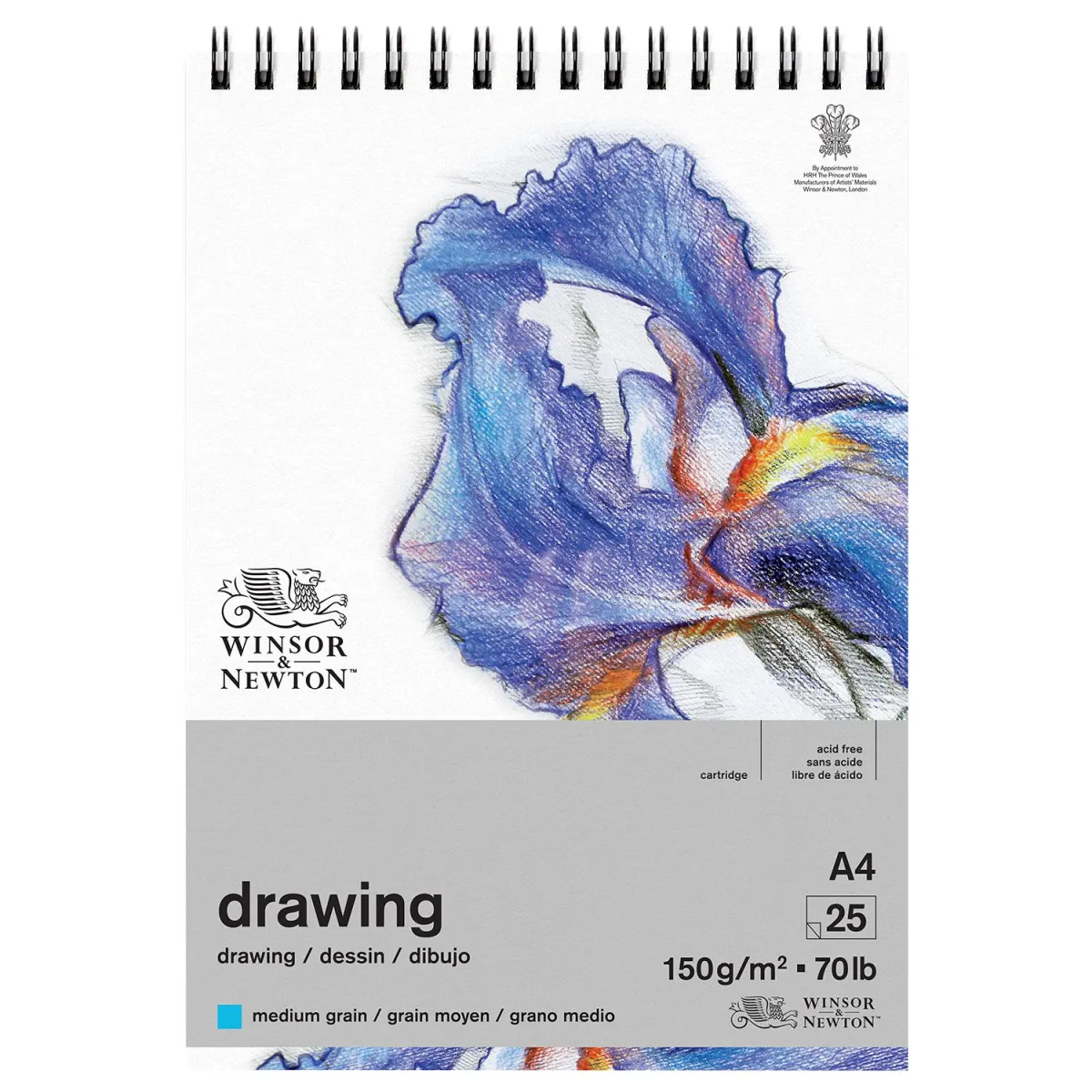 Winsor & Newton Μπλοκ Σχεδίου Medium A4 150gr 25Φύλλων