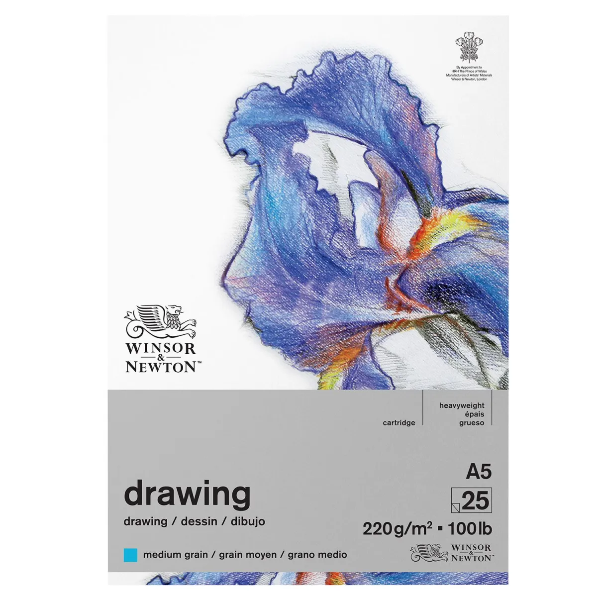 Winsor & Newton Μπλοκ Σχεδίου Medium A5 220gr 25Φύλλων