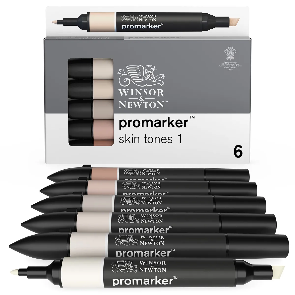 Winsor & Newton Σετ Μαρκαδόροι Promarker Skin Tones 6τεμ.