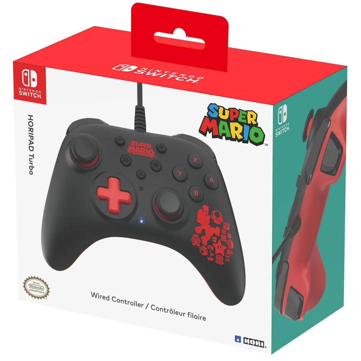 Wired Horipad Turbo Mario Nintendo Switch