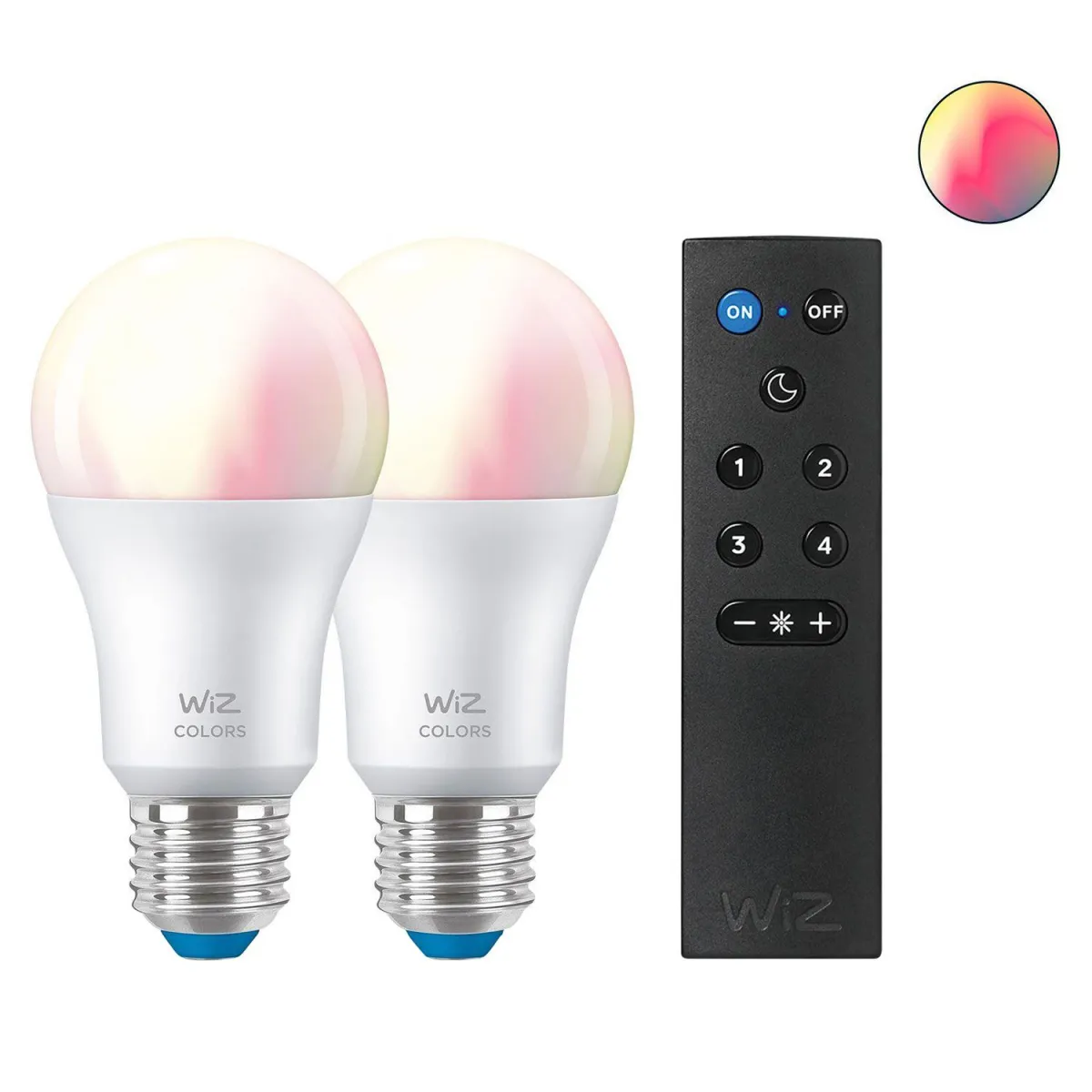 Wiz Smart Set 2 Bulb  E27 Color + Remote