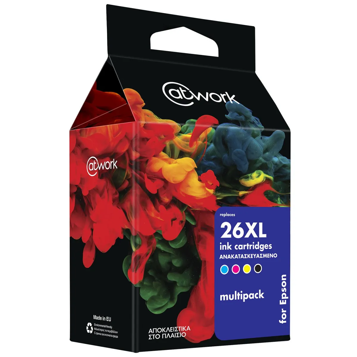 Μελάνι @Work Ανακατασκευασμένο 26XL (BK-C-M-Y) Multipack