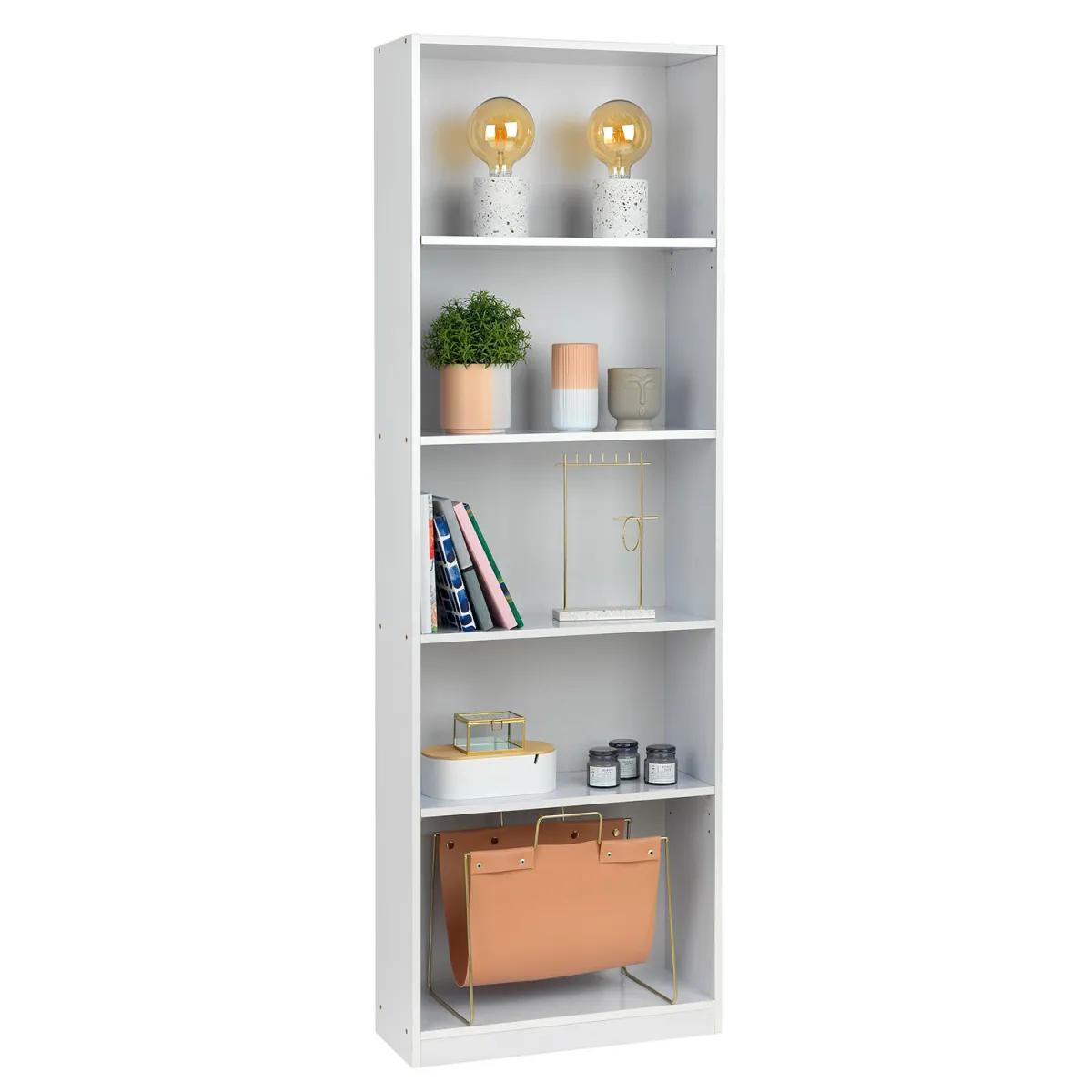 @Work Βιβλιοθήκη Basic Λευκή 182x60