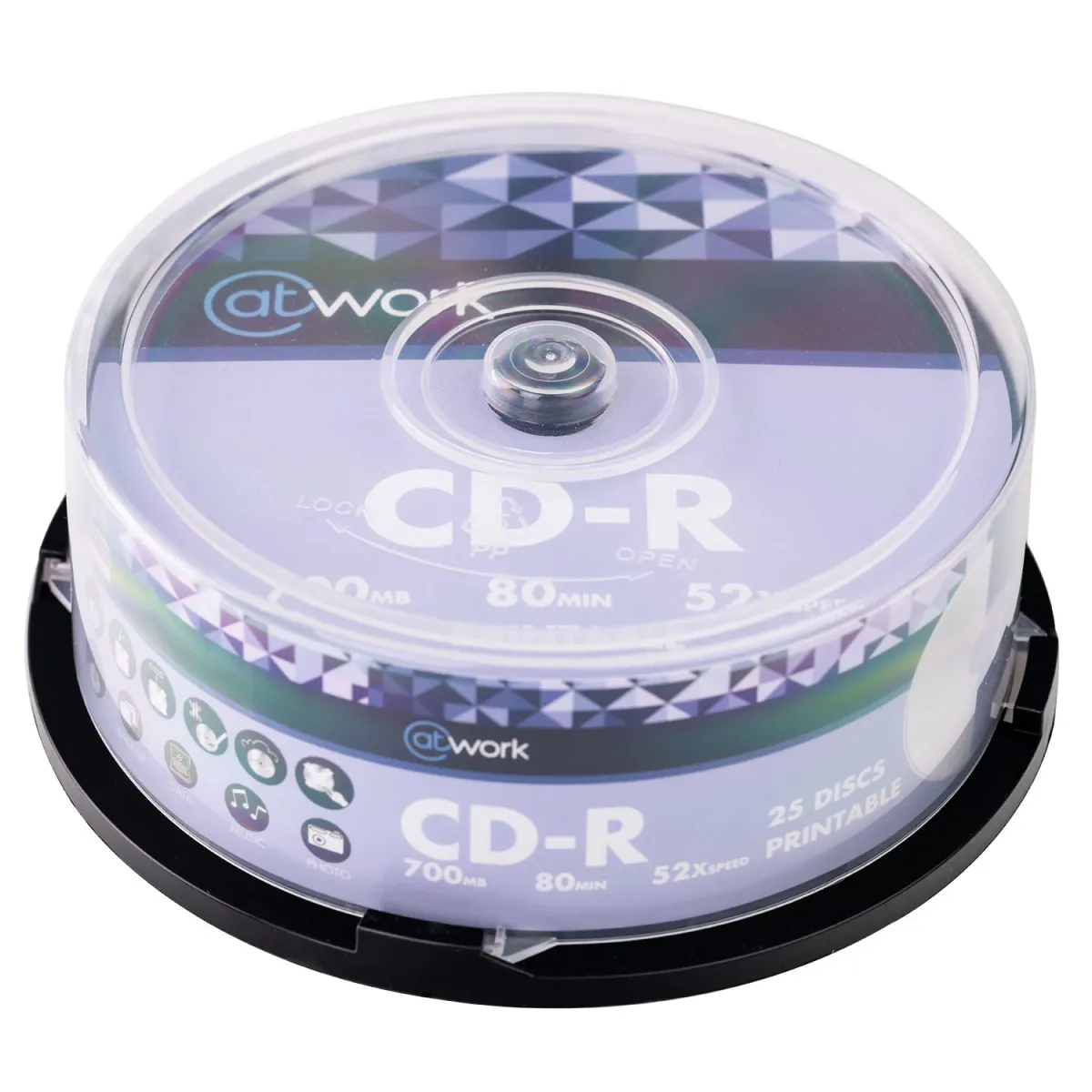 @Work CD-R Εκτυπώσιμο 25 τεμ.