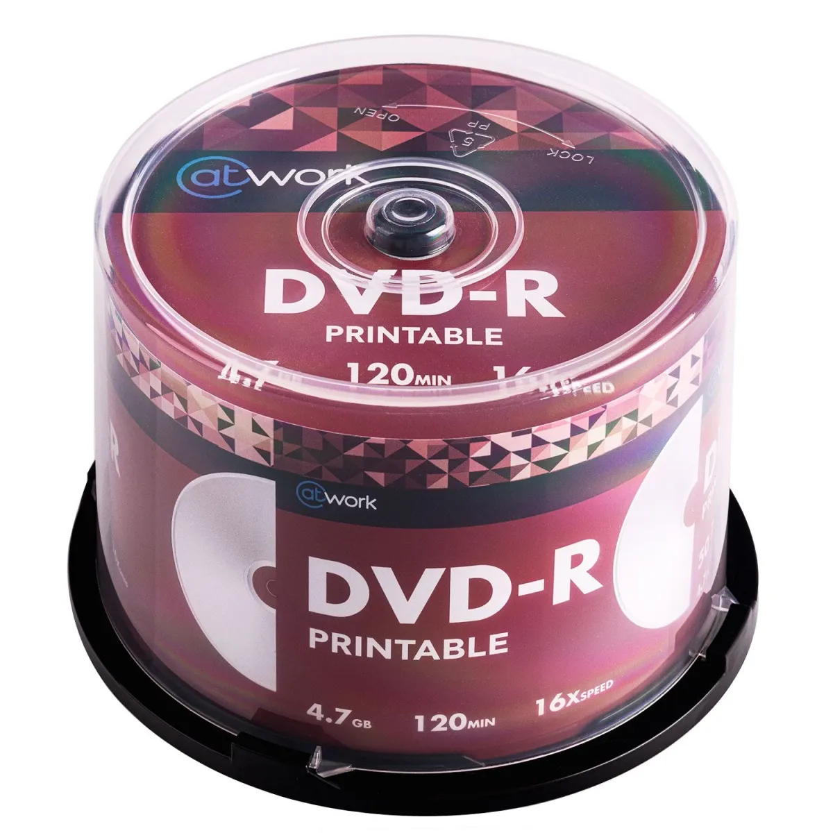 @Work DVD-R Εκτυπώσιμο 50 Τεμ.