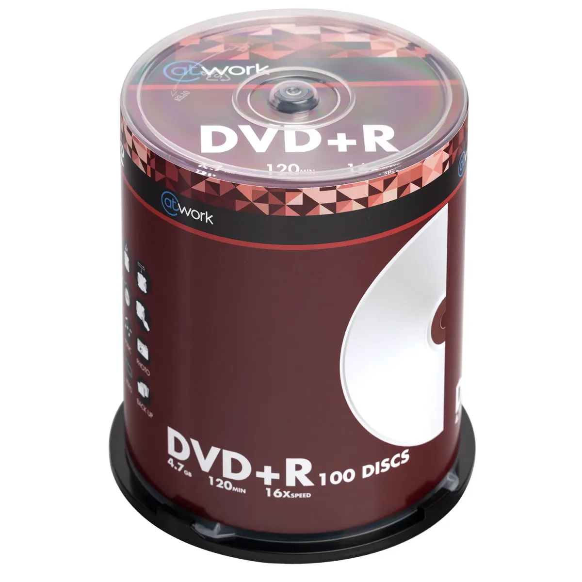 @Work DVD+R 100 τεμ.