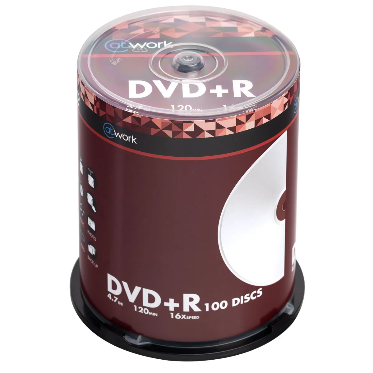 @Work DVD+R 100 τεμ.