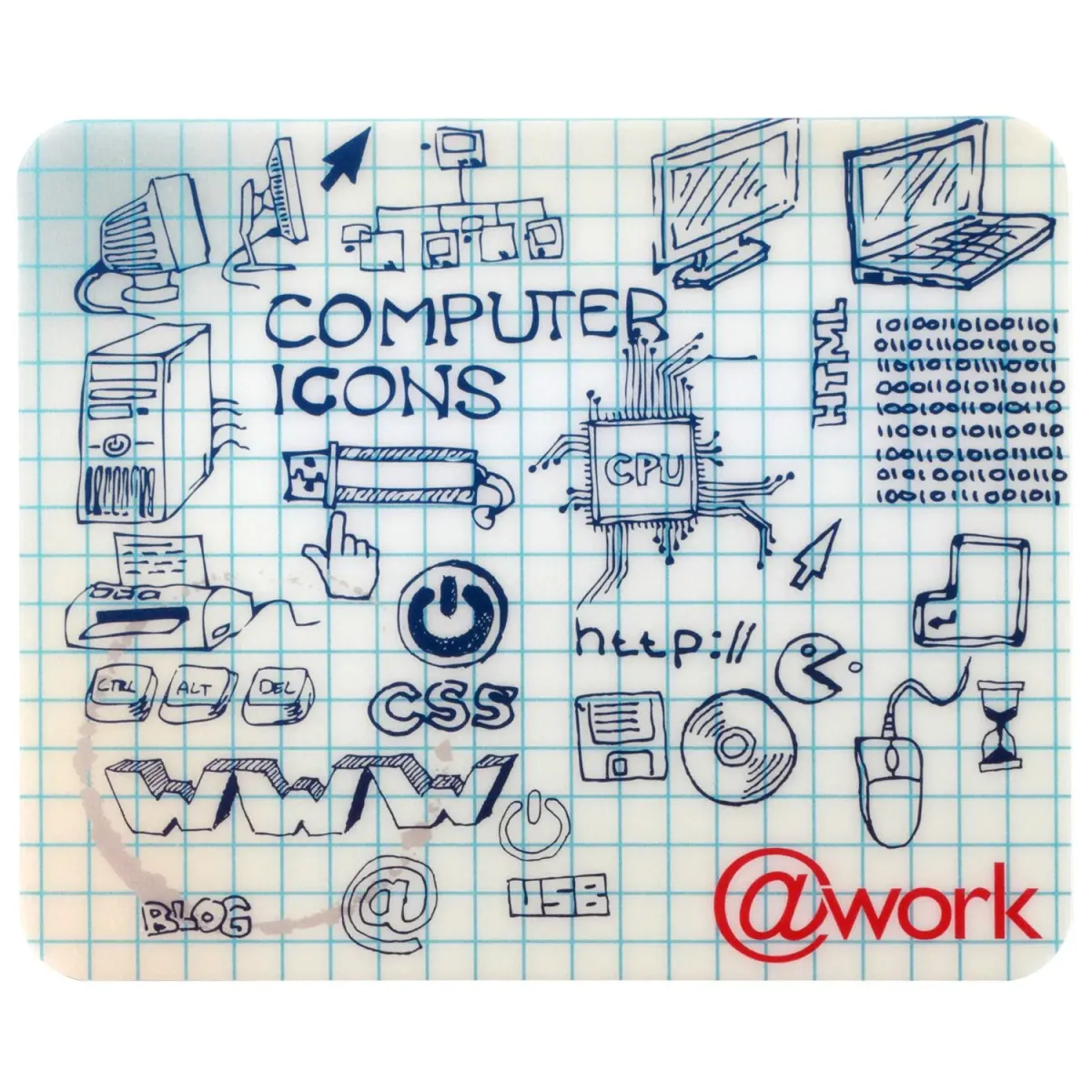 @Work Mousepad Ultra Thin, MS-210  22 x 18 cm