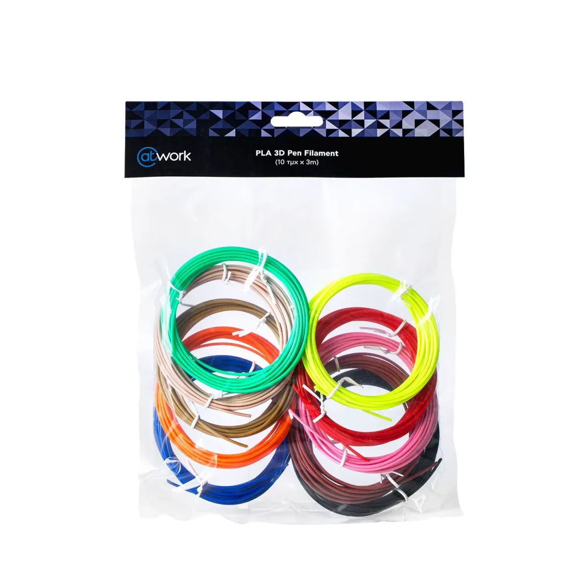@Work PLA 3D Pen Filament (10 τμχ x 3m)