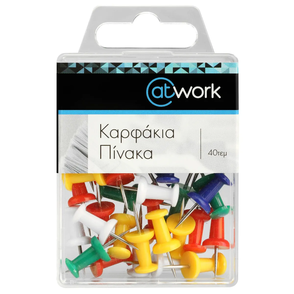 @Work Καρφάκια Πίνακα Χρωματιστά