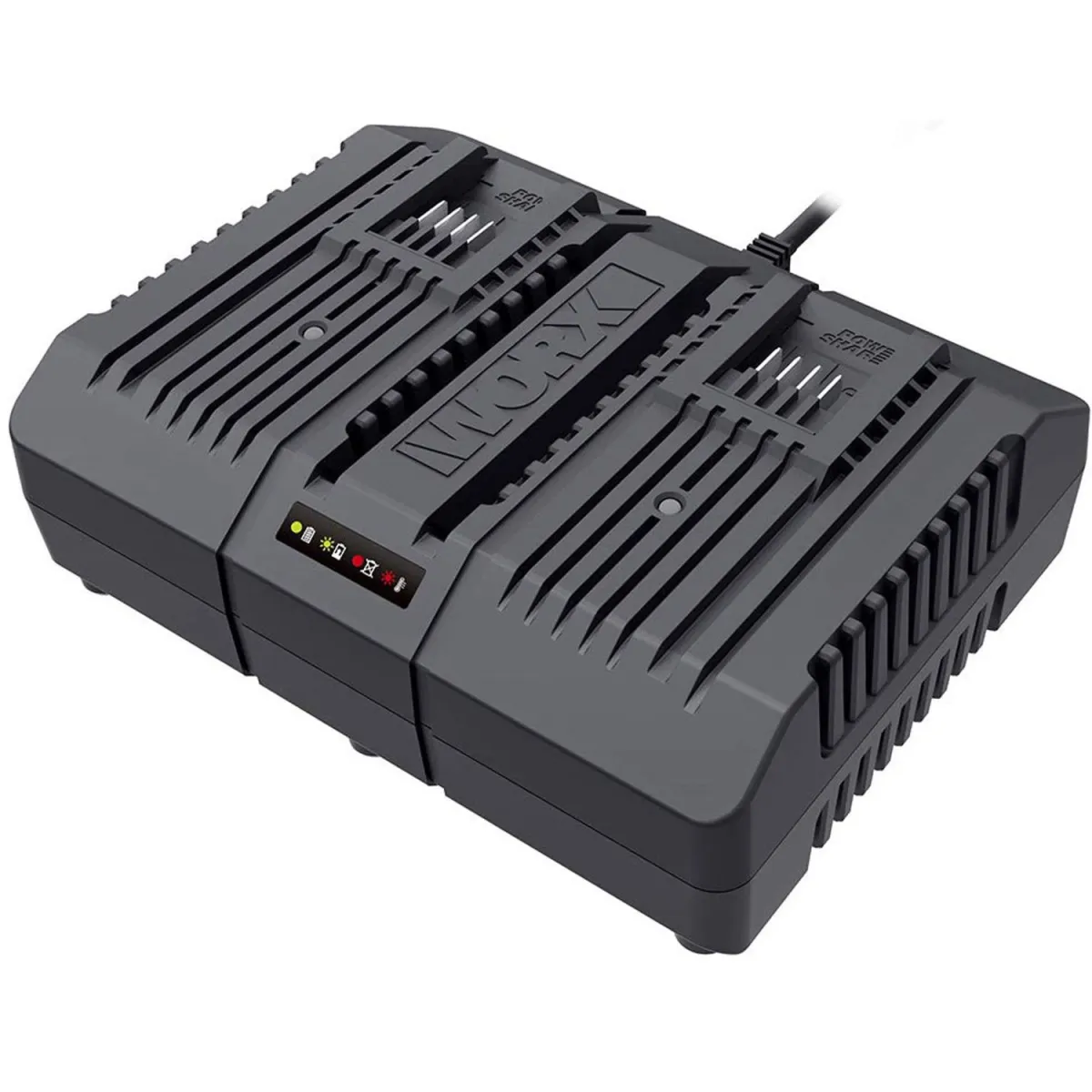 Worx Φορτιστής 2 Θέσεων 20V Li-Ion 4.0Ah
