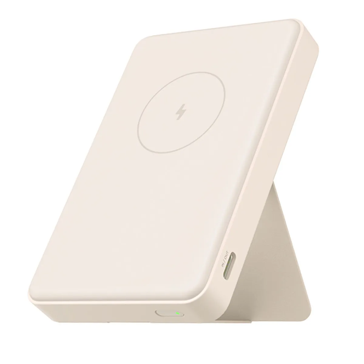 Xiaomi Powerbank με ασύρματη φόρτιση 6000 mAh 2 Θέσεων 15W Beige