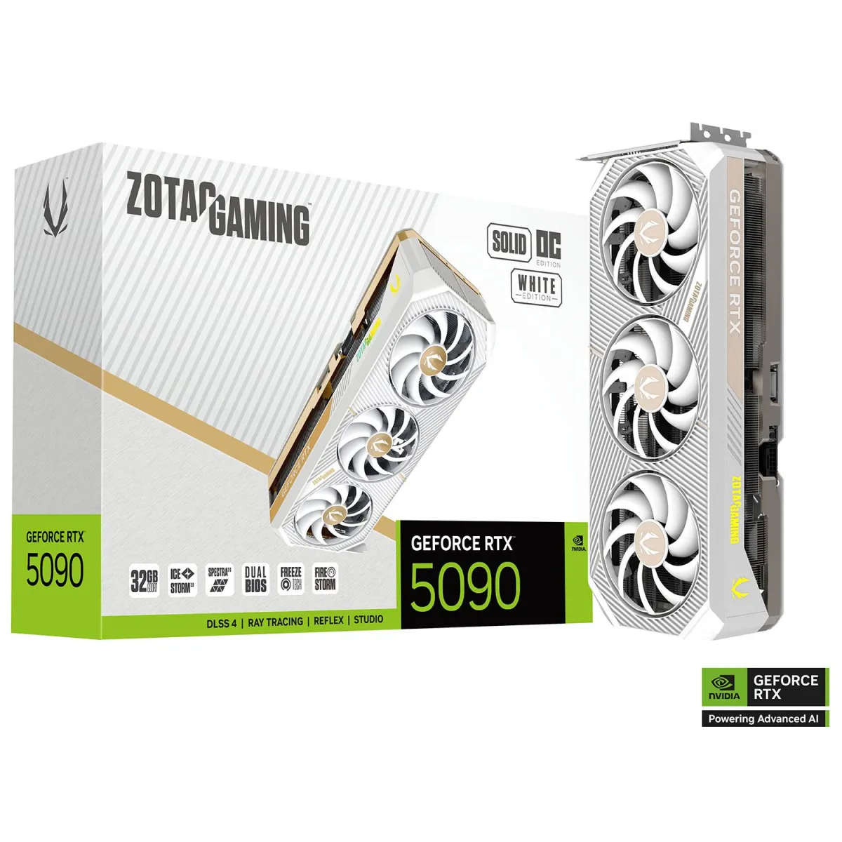 Zotac VGA GeForce RTX 5090 SOLID OC White Edition 32 GB
