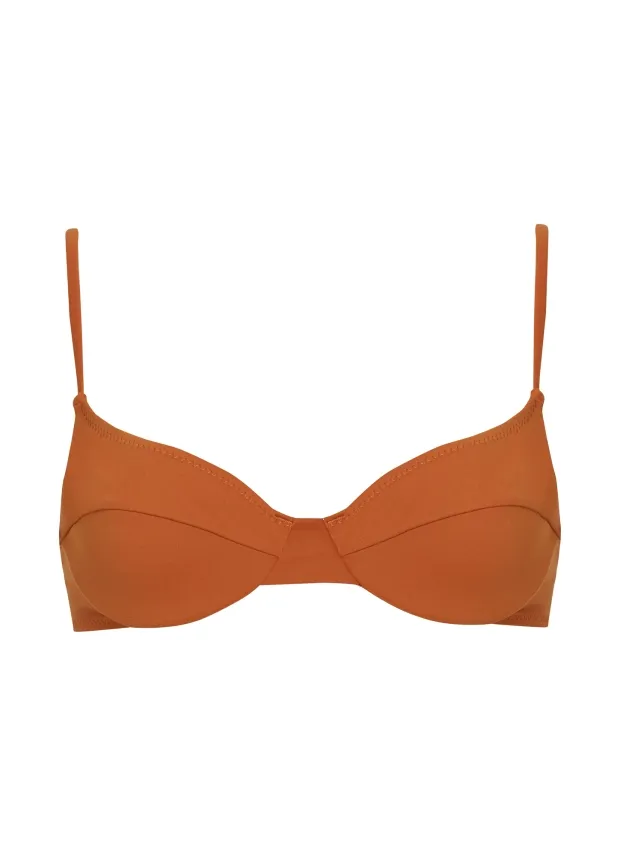 Charlotte Ginger Suede Top