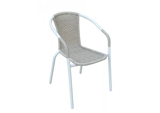 ΠΟΛΥΘΡΟΝΑ  ΜΕΤΑΛΛΙΚΗ ΑΣΠΡΗ - BEIGE WICKER