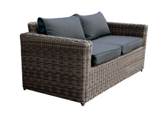 ΚΑΝΑΠΕΣ 2ΘΕΣΙΟΣ GREY BROWN 4mm  HALF ROUND WICKER
