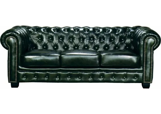 ΚΑΝΑΠΕΣ 3ΘΕΣΙΟΣ ΔΕΡΜΑ ANTIQUE GREEN
