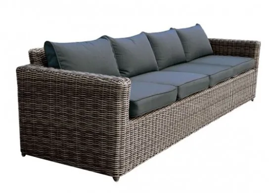 ΚΑΝΑΠΕΣ 4ΘΕΣΙΟΣ GREY BROWN 4mm  HALF ROUND WICKER