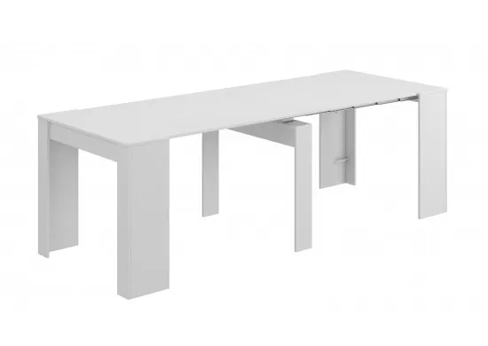 ΤΡΑΠΕΖΙ ΕΠΕΚΤΕΙΝΟΜΕΝΟ ΛΕΥΚΟ ΓΥΑΛΙΣΤΕΡΟ