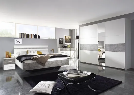 ΚΡΕΒΑΤΙ ΔΙΠΛΟ ALPINE WHITE - STONE GREY ΓΙΑ ΣΤΡΩΜΑ...