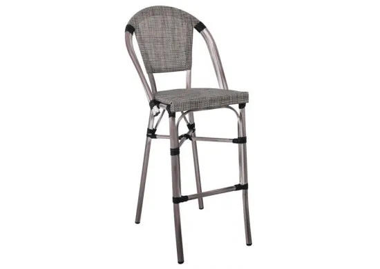 ΣΚΑΜΠΩ BAR ΑΛΟΥΜΙΝΙΟ ANTIQUE GREY - TEXTILENE ΜΠΕΖ