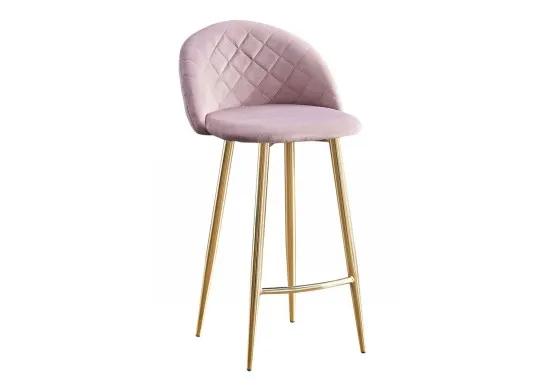 ΣΚΑΜΠΩ BAR ΥΦΑΣΜΑ VELURE DIRTY PINK ΜΕ ΠΟΔΙΑ ΧΡΩΜΙΟΥ...