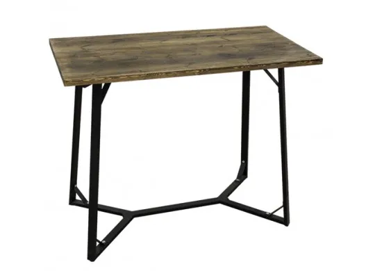 ΤΡΑΠΕΖΙ BAR ΜΕΤΑΛΛΙΚΟ ΜΑΥΡΟ ΜΕ ΞΥΛΙΝΗ ΕΠΙΦΑΝΕΙΑ...