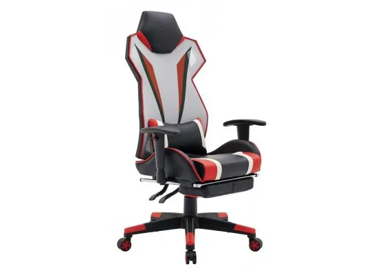 ΠΟΛΥΘΡΟΝΑ ΓΡΑΦΕΙΟΥ GAMING ΔΕΡΜΑΤΙΝΗ ΜΑΥΡΗ - ΚΟΚΚΙΝΗ...