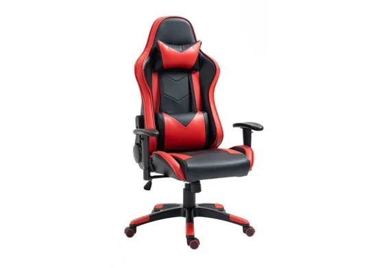 ΠΟΛΥΘΡΟΝΑ ΓΡΑΦΕΙΟΥ GAMING ΔΕΡΜΑΤΙΝΗ ΜΑΥΡΗ - ΚΟΚΚΙΝΗ PU