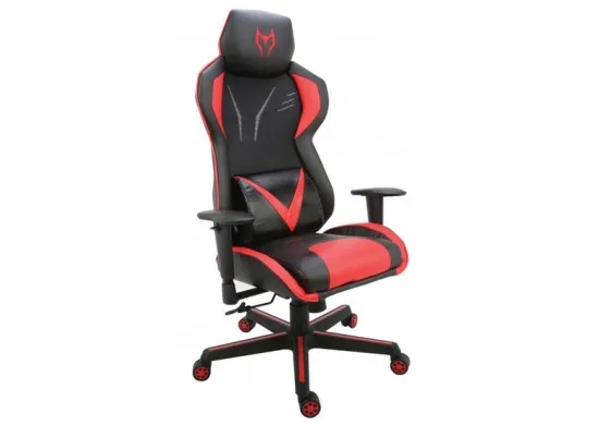 ΠΟΛΥΘΡΟΝΑ ΓΡΑΦΕΙΟΥ GAMING ΔΕΡΜΑΤΙΝΗ ΜΑΥΡΗ - ΚΟΚΚΙΝΗ PU