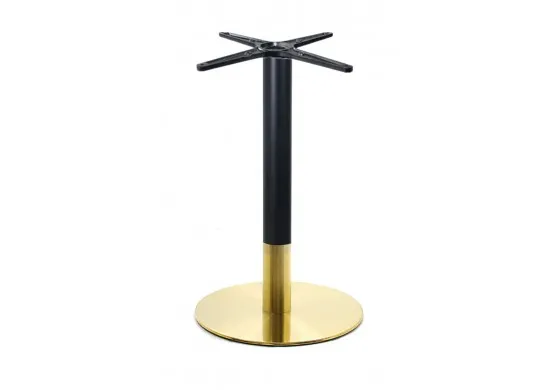 ΒΑΣΗ ΤΡΑΠΕΖΙΟΥ GOLD INOX - ΜΑΥΡΗ