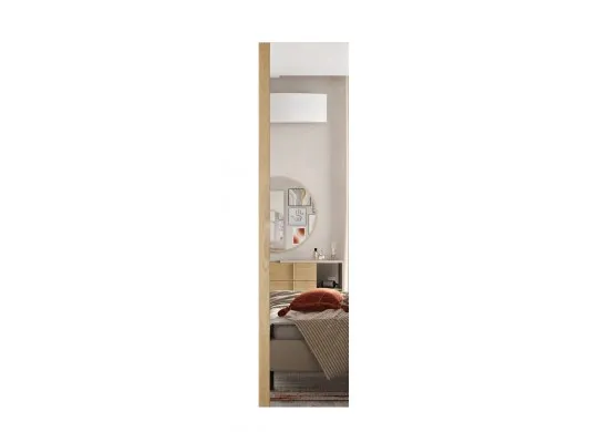 ΝΤΟΥΛΑΠΙ ΑΠΟΘΗΚΕΥΣΗΣ ΤΟΙΧΟΥ ΜΕ ΚΑΘΡΕΠΤΗ LIGHT OAK