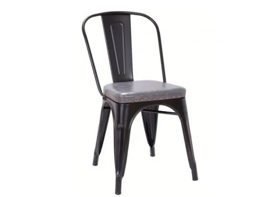 ΚΑΡΕΚΛΑ ΜΕΤΑΛΛΙΚΗ MATTE BLACK - ΚΑΘΙΣΜΑ ΔΕΡΜΑΤΙΝΗ...