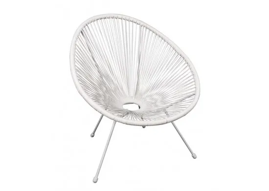 ΠΟΛΥΘΡΟΝΑ  ΜΕΤΑΛΛΙΚΗ ΑΣΠΡΗ ΜΕ ΑΣΠΡΟ RATTAN