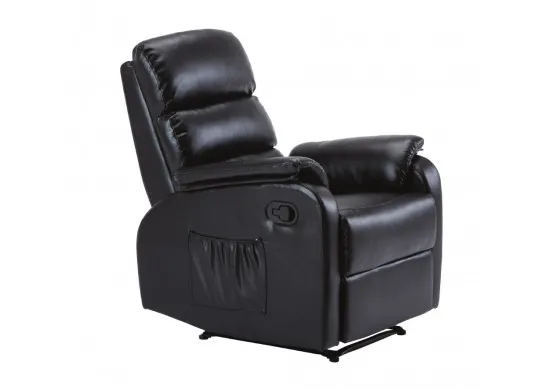 ΠΟΛΥΘΡΟΝΑ ΑΝΑΚΛΙΝΟΜΕΝΗ RELAX MASSAGE ΔΕΡΜΑΤΙΝΗ ΜΑΥΡΗ PU