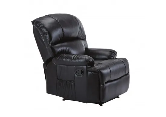 ΠΟΛΥΘΡΟΝΑ ΑΝΑΚΛΙΝΟΜΕΝΗ RELAX MASSAGE ΔΕΡΜΑΤΙΝΗ ΜΑΥΡΗ PU