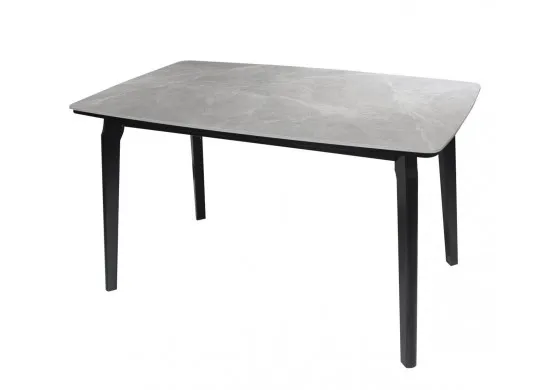 ΤΡΑΠΕΖΙ ΞΥΛΙΝΟ ΜΑΥΡΟ ΜΕ ΕΠΙΦΑΝΕΙΑ SINTERED STONE GREY MARBLE