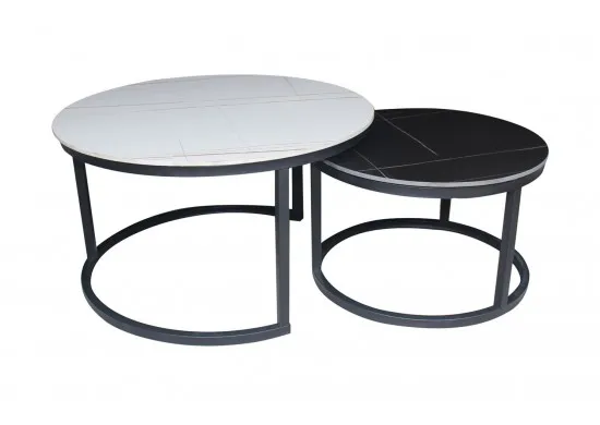ΤΡΑΠΕΖΑΚΙ ΣΑΛΟΝΙΟΥ ΑΠΟΧΡΩΣΗ SINTERED STONE WHITE -...