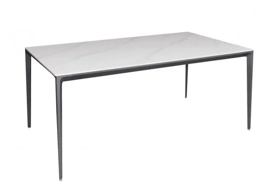 ΤΡΑΠΕΖΙ ΑΛΟΥΜΙΝΙΟ  ΜΑΥΡΟ ΜΕ ΕΠΙΦΑΝΕΙΑ SINTERED STONE...