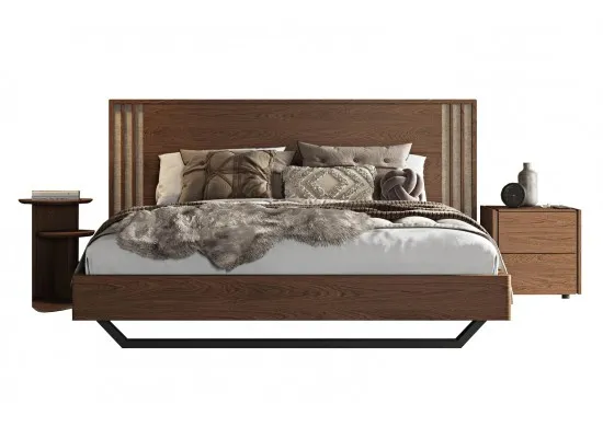 ΚΡΕΒΑΤΙ ΔΙΠΛΟ SWEET CHOCOLATE OAK ΓΙΑ ΣΤΡΩΜΑ 160Χ200