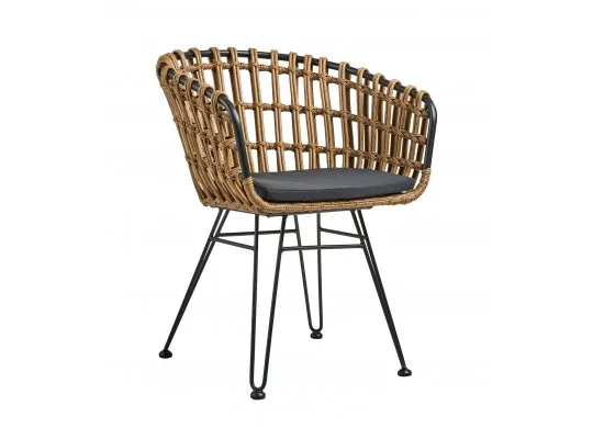 ΠΟΛΥΘΡΟΝΑ WICKER ΑΠΟΧΡΩΣΗ ΦΥΣΙΚΟ ΜΕ ΜΕΤΑΛΛΙΚΟ...