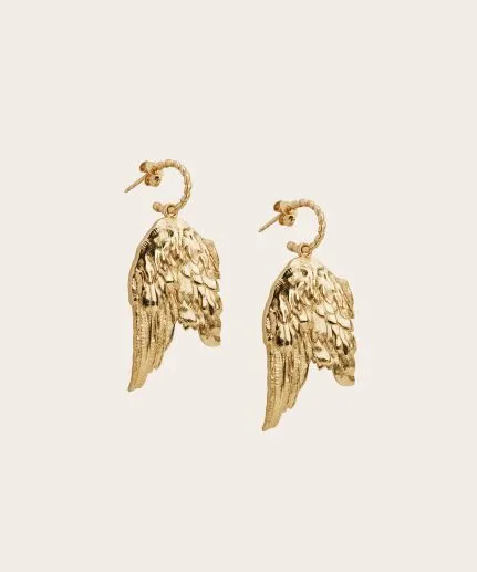 'Wing' drop earrings