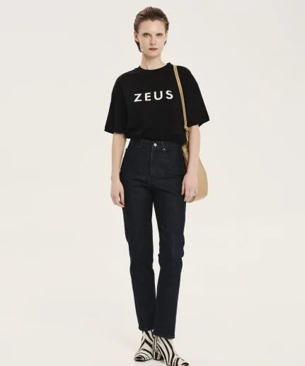 'Zeus' printed cotton jersey T-shirt