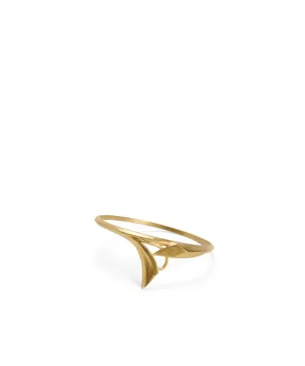 Bangle-style bracelet with 'tulip' motif