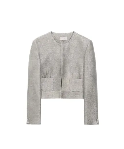 Boxy jacket with cuff details