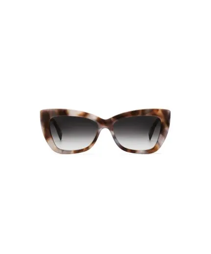Butterfly-effect sunglasses with metallic details