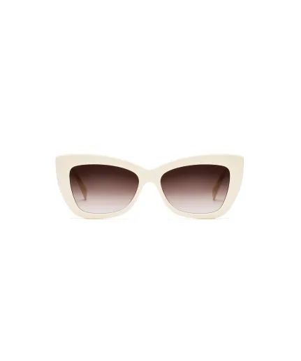 Butterfly-effect sunglasses with metallic details