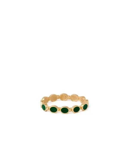 Chain-bracelet with black semi-precious stones