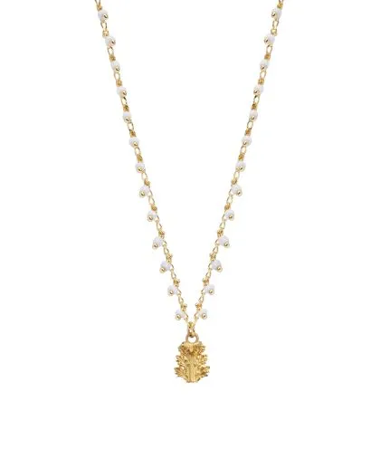 Chained necklace with stones