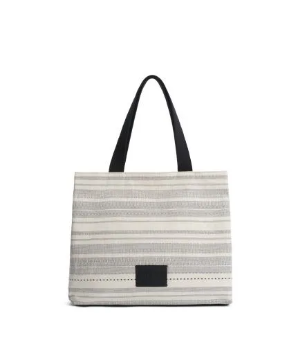 Embroidered canvas tote bag